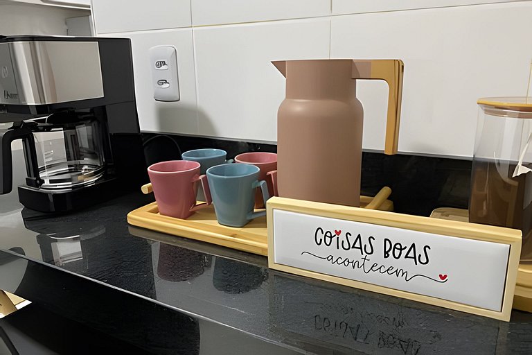 5min Praia do Forte | Apto Premium c/ Garagem