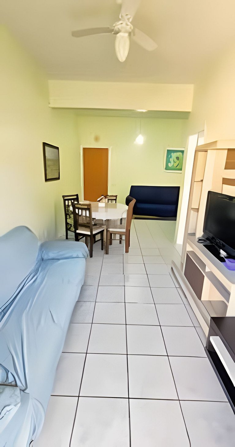 Apartamento Pé na Areia com Ar a 100m da Praia
