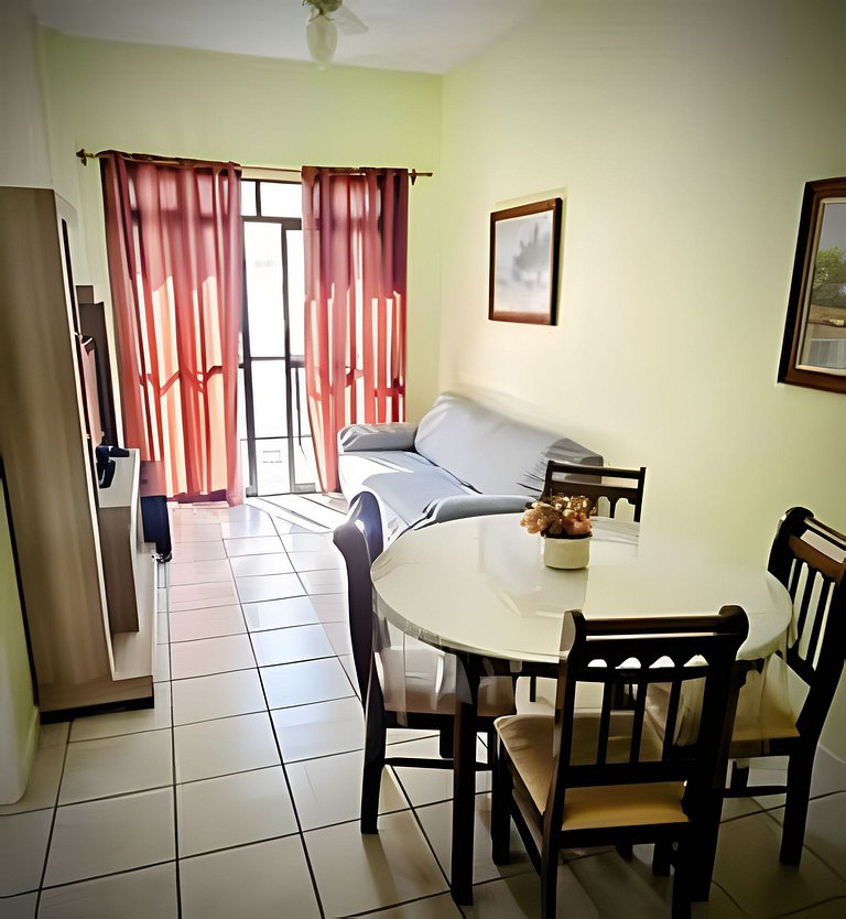 Apartamento Pé na Areia com Ar a 100m da Praia