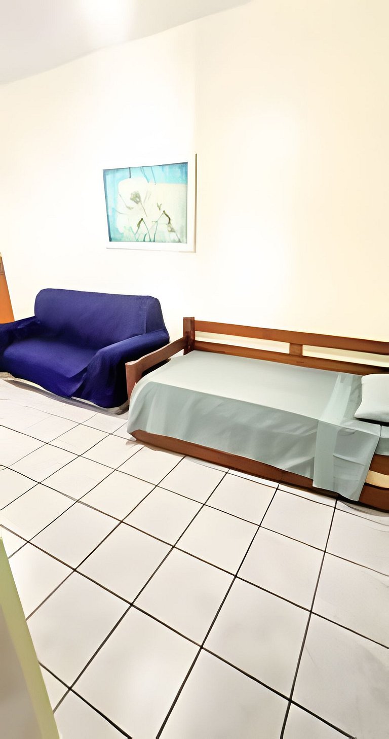 Apartamento Pé na Areia com Ar a 100m da Praia