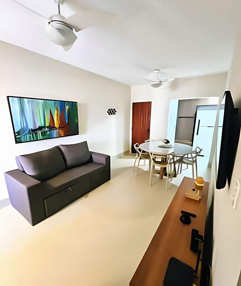Elegante Apartamento com 3 Quartos a 400m da Praia