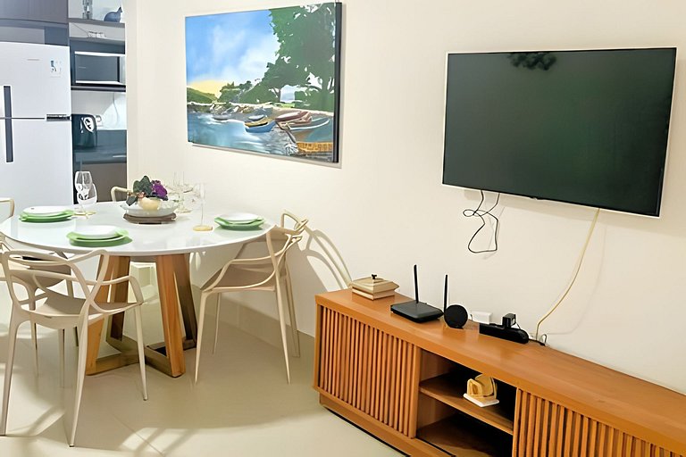 Elegante Apartamento com 3 Quartos a 400m da Praia