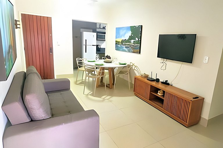 Elegante Apartamento com 3 Quartos a 400m da Praia