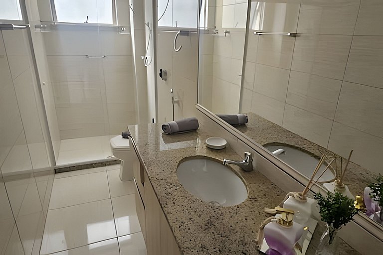 Apartamento incrível com 3 Quartos a 2min da Praia