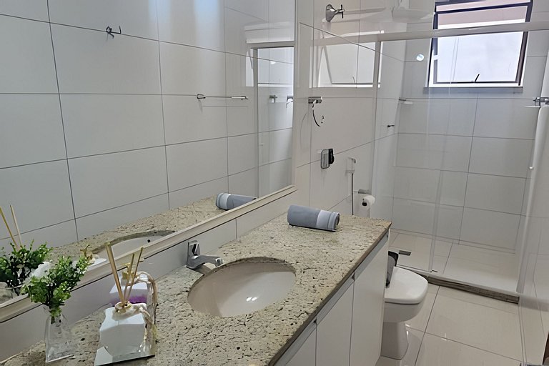 Apartamento incrível com 3 Quartos a 2min da Praia