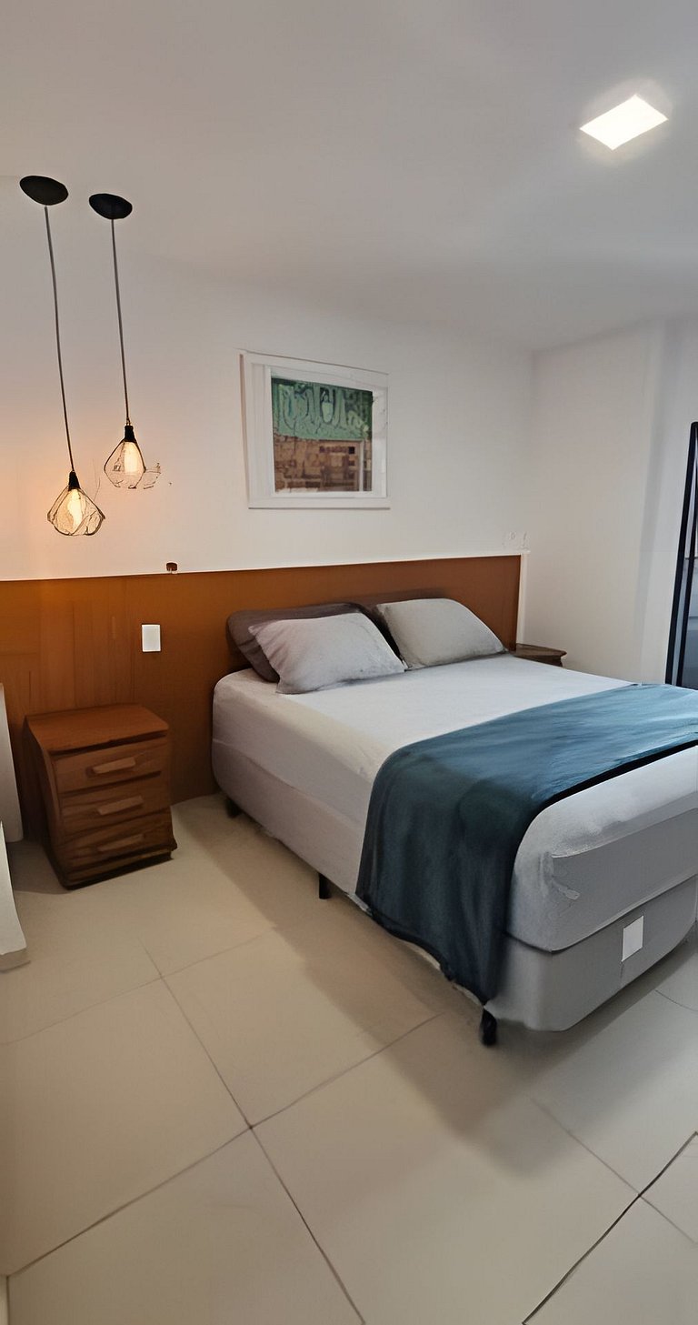 Apartamento moderno a 500m da Praia do Forte