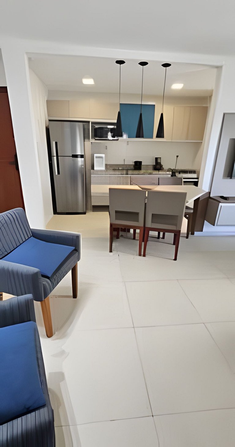 Apartamento moderno a 500m da Praia do Forte