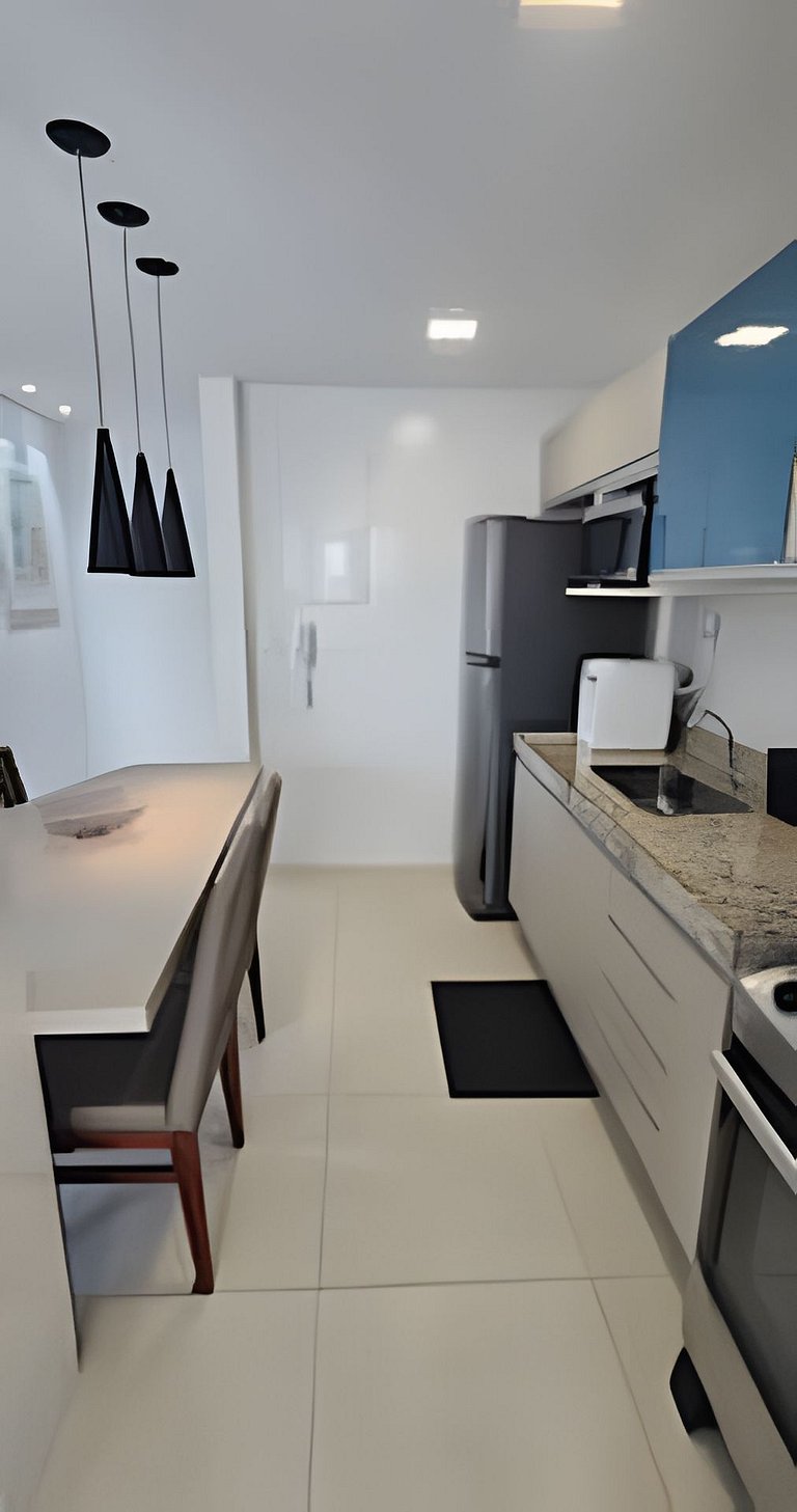 Apartamento moderno a 500m da Praia do Forte