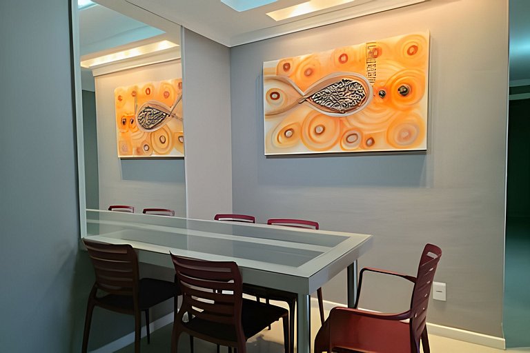 Ap Amplo 3 Quartos • 8 Pessoas • 1km da Praia