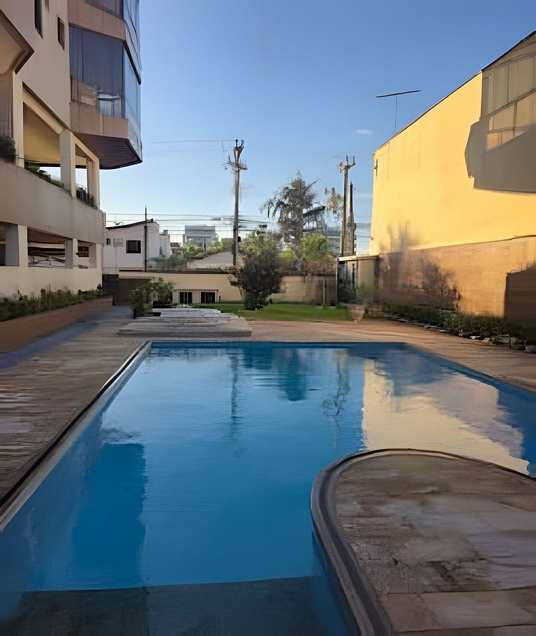 Apto Amplo com Piscina | 250m Praia das Dunas