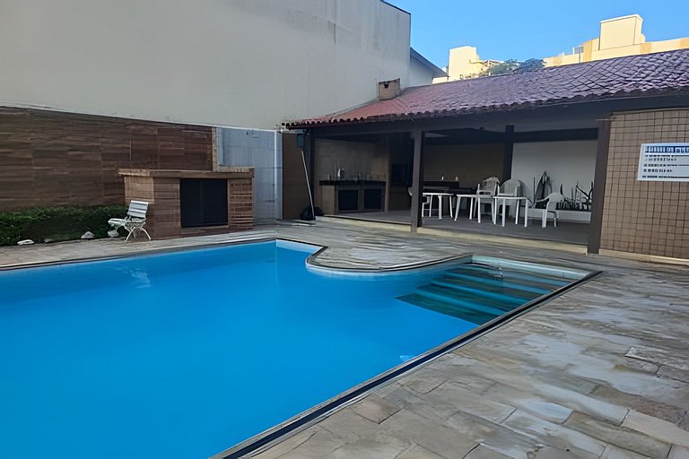 Apto Amplo com Piscina | 250m Praia das Dunas