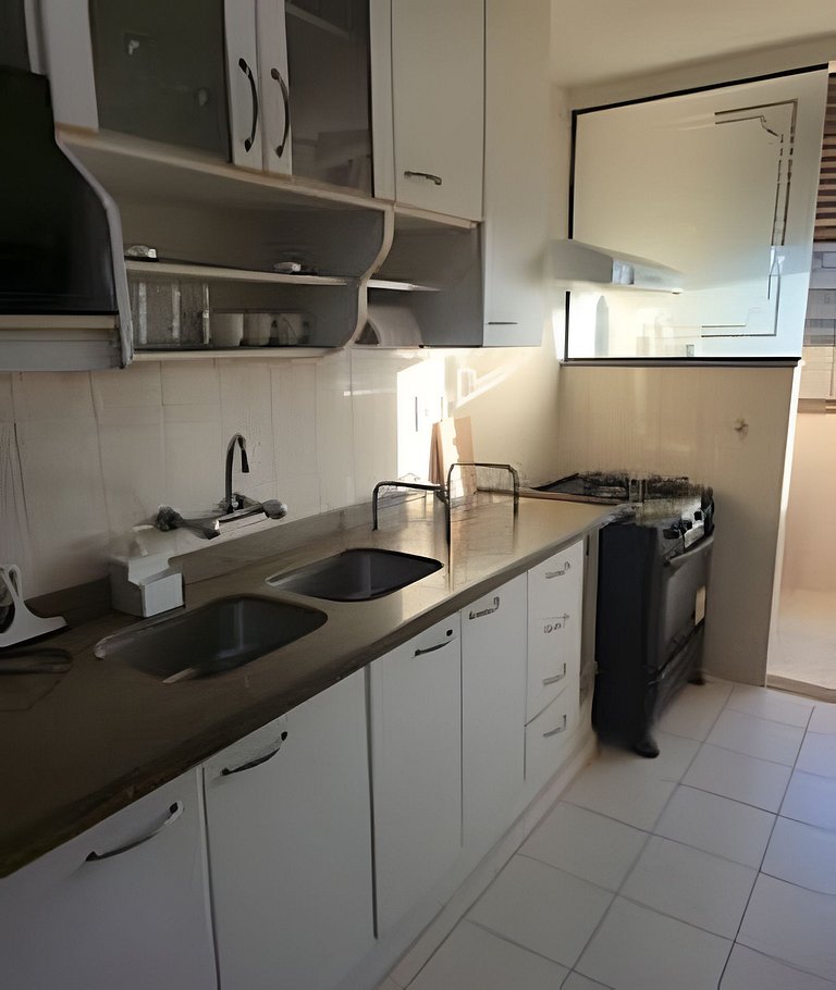 Apto Amplo com Piscina | 250m Praia das Dunas